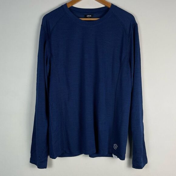Allbirds Natural Run Merino Blend Long Sleeve Layer Tee True Navy Sz XXXL NEW - Picture 1 of 10